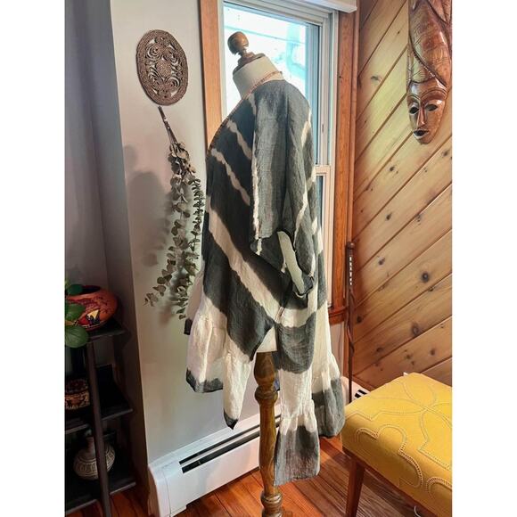 Summer Tie Dye Flowy Kimono - Picture 3 of 6